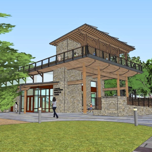 Architect rendering of The Frautschi Center.